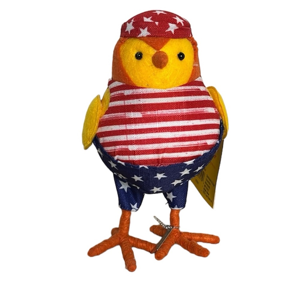 NEW NWT Sun Squad feathery friends DRUMMER bird Patriotic from TARGET COLLECTION